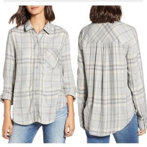 BP Heathered Plaid Light Flannel